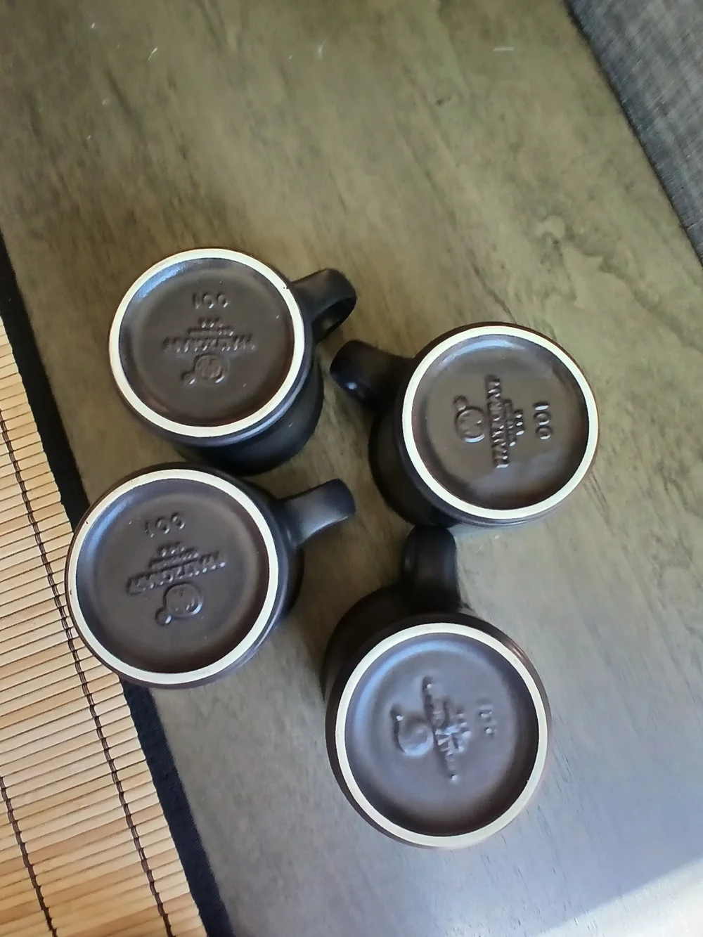 Pfaltzgraff Matte Black Espresso Cup and Saucer Set - Set of 4